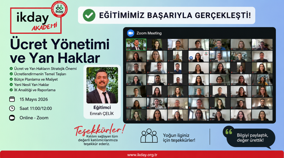 Ücret Yönetimi ve Yan Haklar Eğitimimiz Gerçekleşti