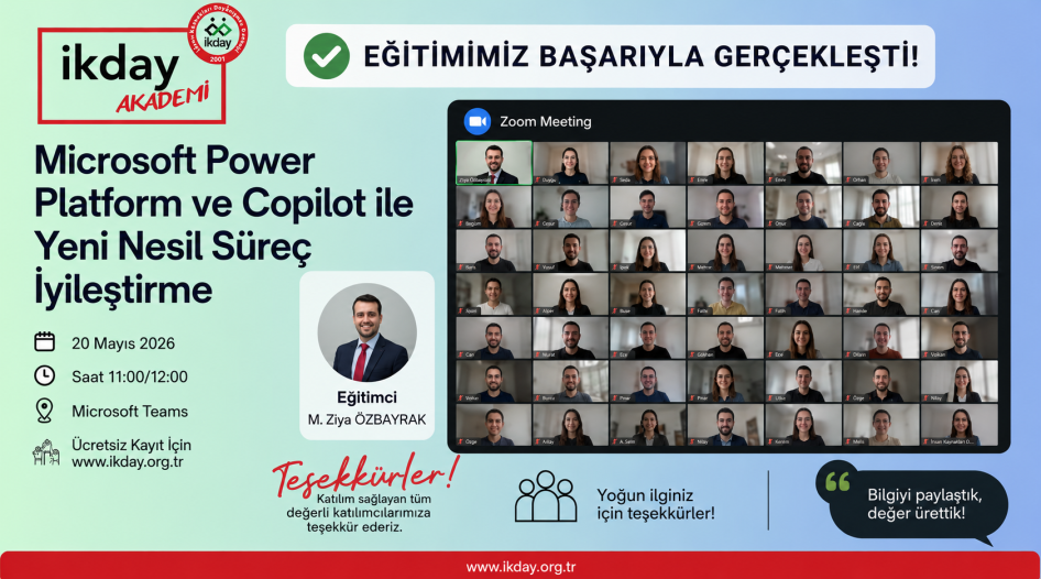 Microsoft Power Platform ve Copilot ile Yeni Nesil Süreç İyileştirme Eğitimimiz Gerçekleşti