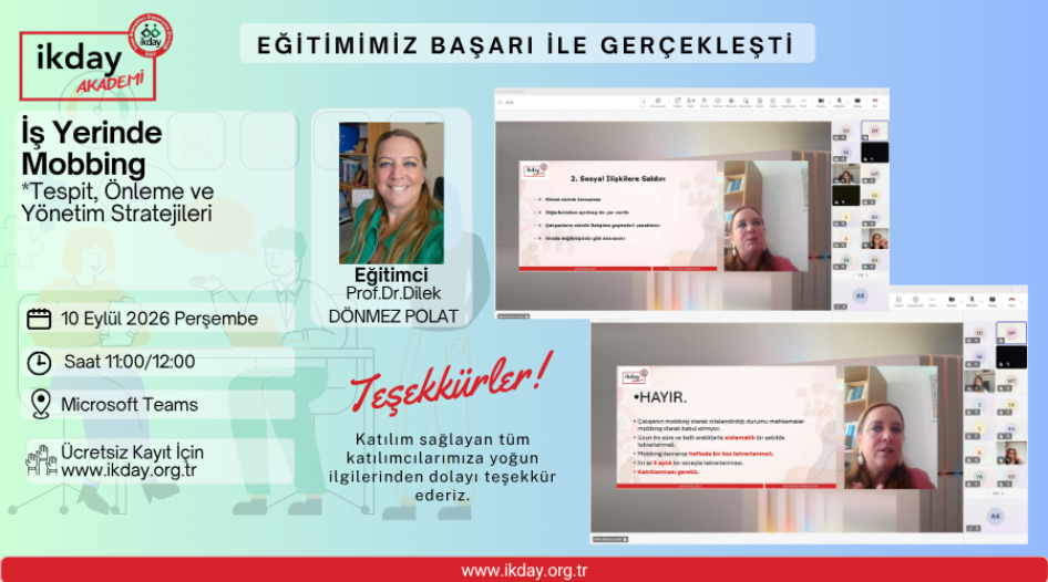 İş Yerinde Mobbing Eğitimimiz Gerçekleşti