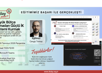Büyük Bütçe Olmadan Güçlü İK Sistemi Kurmak Eğitimimiz Gerçekleşti