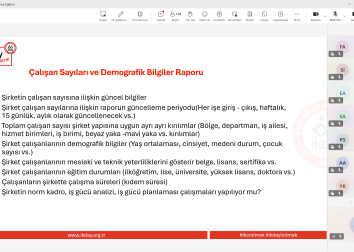 İnsan Kaynakları Raporlama Eğitimimiz Gerçekleşti