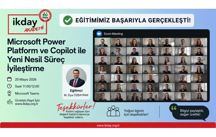 Microsoft Power Platform ve Copilot ile Yeni Nesil Süreç İyileştirme Eğitimimiz Gerçekleşti