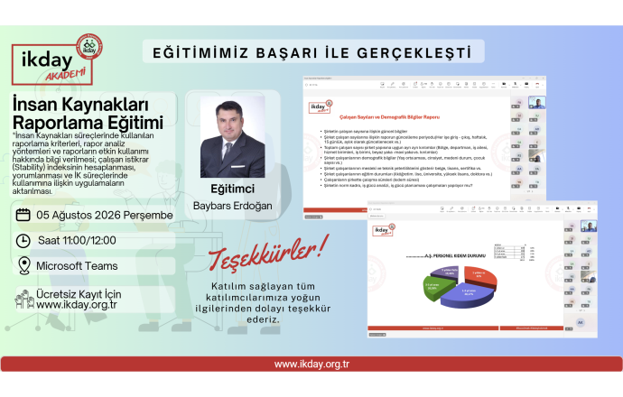 İnsan Kaynakları Raporlama Eğitimimiz Gerçekleşti