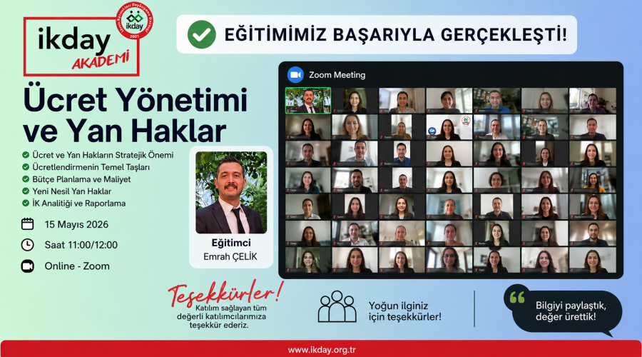 Ücret Yönetimi ve Yan Haklar Eğitimimiz Gerçekleşti