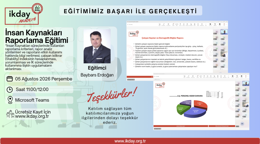 İnsan Kaynakları Raporlama Eğitimi